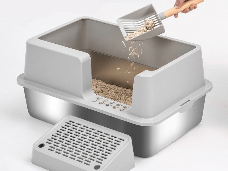 Open Cat Litter Box,Lettiera Aperta